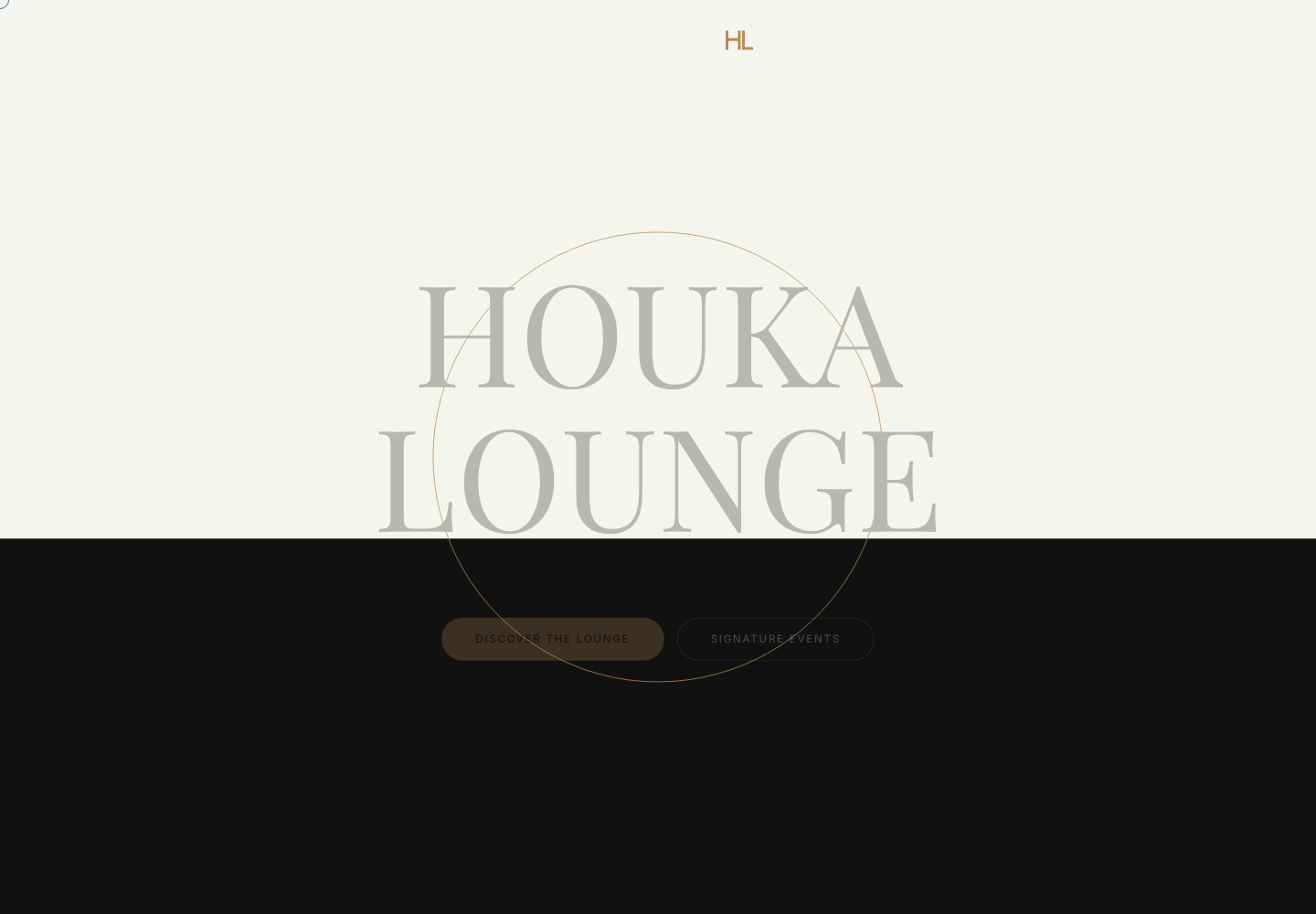 Houka Lounge website template screenshot